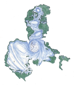 Ocean Earth map